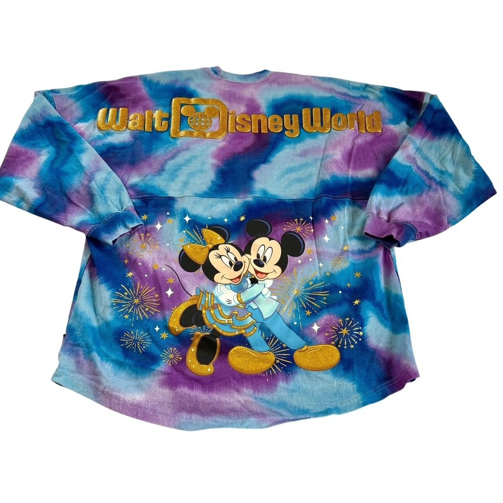 Walt Disney World Spirit Jersey 50th Grand Finale Anniversary Tie Dye Medium